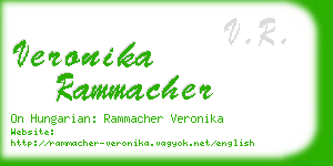 veronika rammacher business card